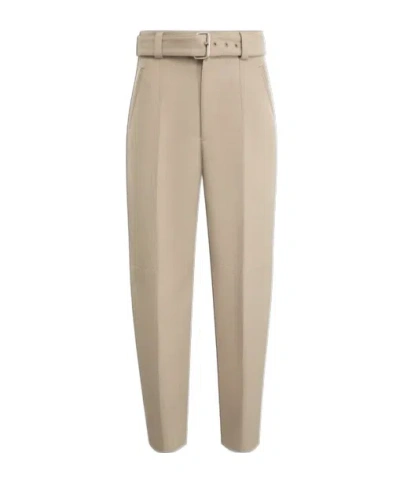 Bottega Veneta Belt Loop Casual Pants In Brown