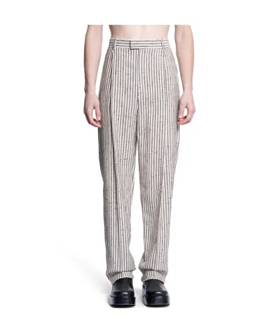 BOTTEGA VENETA BOTTEGA VENETA STRIPED STRAIGHT LEG TROUSERS