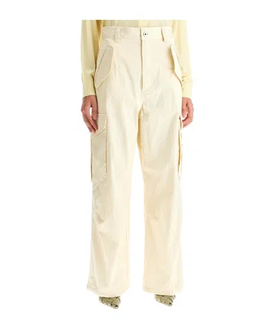Bottega Veneta Belt-loop Casual Pants In White