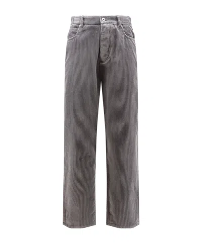 Bottega Veneta Belt Loop Denim Trousers In Gray