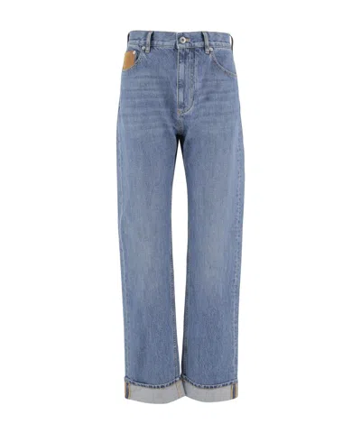 Bottega Veneta Belt Loop Jeans In Blue