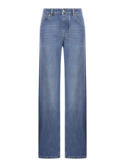 Bottega Veneta Belt-loop Jeans In Blue