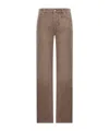 Bottega Veneta Women Cotton Denim Trousers In Brown
