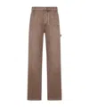 Bottega Veneta Denim Cargo Pants In Brown