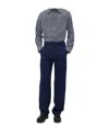 Bottega Veneta Wool Grain De Poudre Trousers In Black