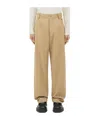 Bottega Veneta Belt Loop Work Casual Pants In Brown