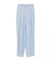 Bottega Veneta Belt Loops Slacks In Blue