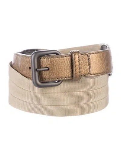 Pre-owned Bottega Veneta Belt In Neutrals