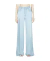 Bottega Veneta Belt Ring Denim Trousers In Blue