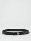 Bottega Veneta Intrecciato Design Belt In Black