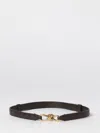 Bottega Veneta Andiamo Intrecciato Leather Belt In Black