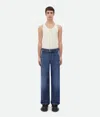 Bottega Veneta Belted Cargo Denim In Blue