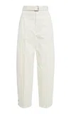 Bottega Veneta Belted Cotton Barrel Pants