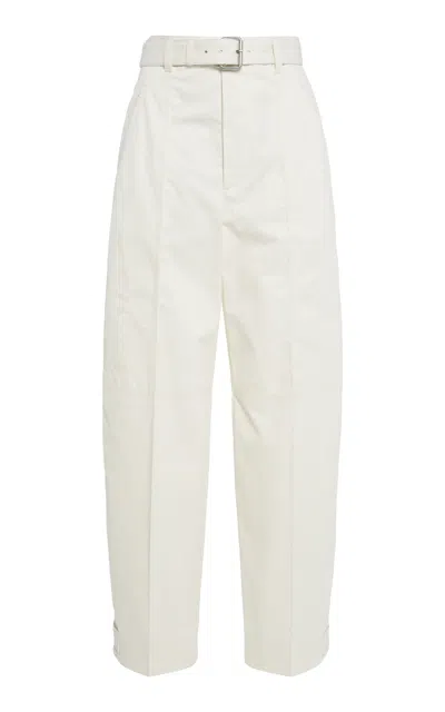 Bottega Veneta Belted Cotton Barrel Pants