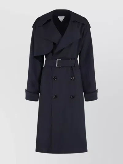 Bottega Veneta Belted Double-breasted Wool Trench Coat