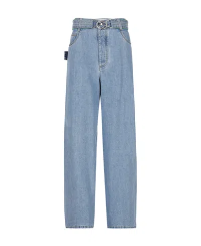 BOTTEGA VENETA BOTTEGA VENETA BELTED WIDE-LEG JEANS