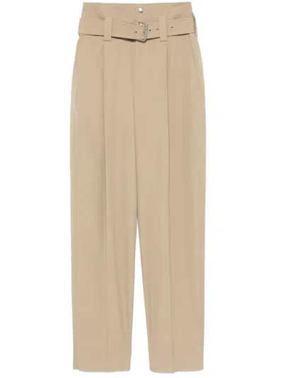 Bottega Veneta Belted Pants In Beige