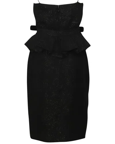 Bottega Veneta Belted Shift Dress In Transparent