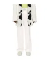 Bottega Veneta Belted Straight-leg Trousers In White