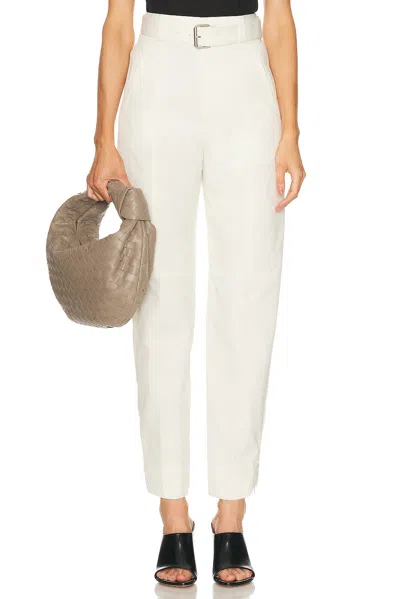 Bottega Veneta Belted Trouser In White