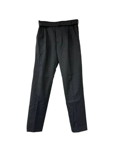 Pre-owned Bottega Veneta Belted Trousers In Gray