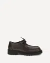 Bottega Veneta Round Toe Leather Lace-up Shoes For Men In Brown
