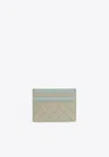 Bottega Veneta Bi-color Intrecciato Leather Cardholder In Travertine