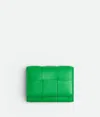 Bottega Veneta Bi-fold Card Case In Parakeet