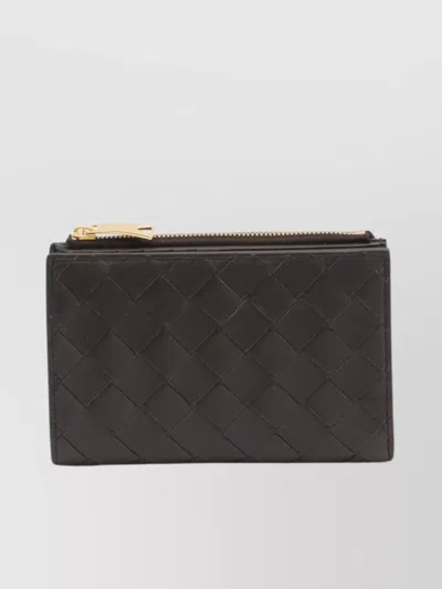 Bottega Veneta Bi-fold Medium Wallet Intrecciato Pattern