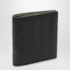 Bottega Veneta Bi-fold Wallet Fondente/macha In Intrecciato In Brown