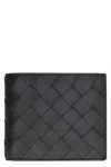 Bottega Veneta Mini Bi-fold Wallet In Leather In Black
