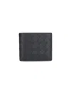 Bottega Veneta Men Leather Wallet With Intrecciato Motif In Black