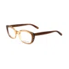 Bottega Veneta Bicolor Acetate Glasses Women's (frames) In Brown
