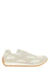 Bottega Veneta Orbit Suede, Leather, Mesh And Fishnet Sneakers