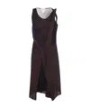Bottega Veneta Bicolour Sheer Rib-knit Dress In Black