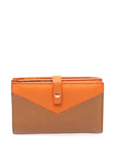 Pre-owned Bottega Veneta Bi-fold Leather Wallet In Brown