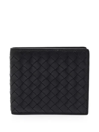 Pre-owned Bottega Veneta Bifold Wallet In Black
