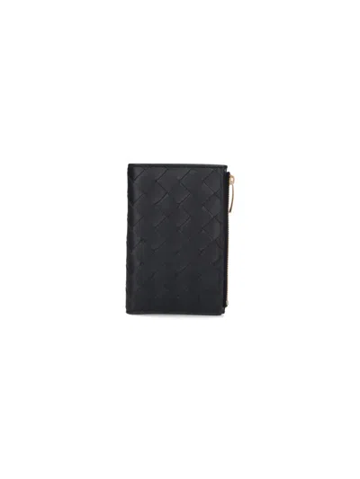 Bottega Veneta Bi-fold Wallet In Black