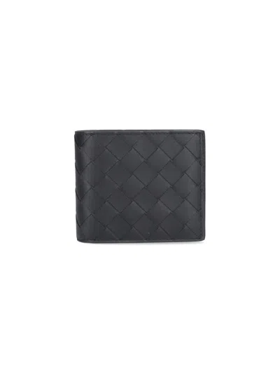 Bottega Veneta Bi-fold Wallet In Black