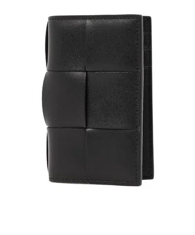 Bottega Veneta Bi-fold Wallet In Black