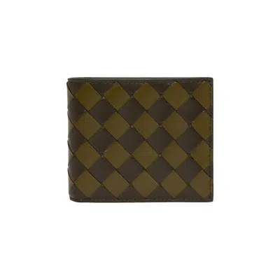 Pre-owned Bottega Veneta Bifold Wallet 'khaki/olive Oil' | Tan | Men's Size Onesize