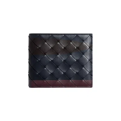 Pre-owned Bottega Veneta Bi-fold Wallet 'midnight' | Blue | Men's Size Onesize