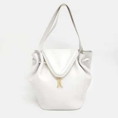 Pre-owned Bottega Veneta Big Bag In White