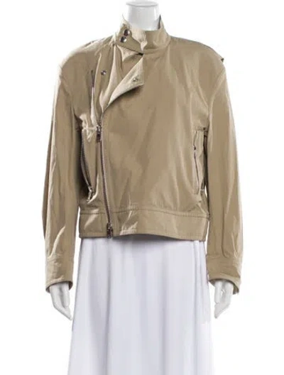 Pre-owned Bottega Veneta Biker Jacket W/ Tags In Neutral