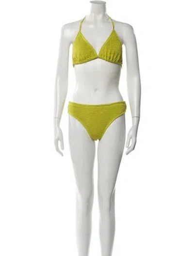 Pre-owned Bottega Veneta Bikini In Green
