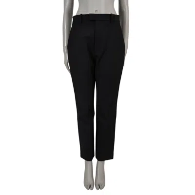 Pre-owned Bottega Veneta Black 2020 Kaia Tech Twill Straight Pants 42 M