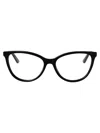 Bottega Veneta Black Acetate Optical Glasses In Black