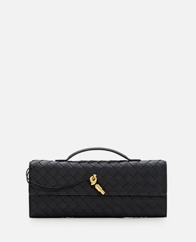 Bottega Veneta Women Black Andiamo Clutch, Onesize Luxury Clutches For Women Darveys
