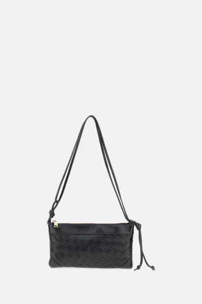 Bottega Veneta Black Andiamo Clutch
