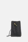Bottega Veneta Black Andiamo Crossbody Bag In Black